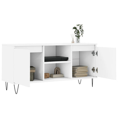 TV Cabinet White 104x35x50 cm Engineered Wood