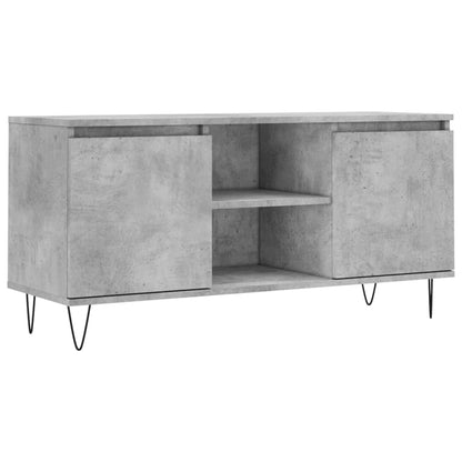 TV Cabinet Concrete Grey 104x35x50 cm Engineered Wood