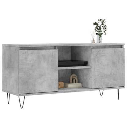 TV Cabinet Concrete Grey 104x35x50 cm Engineered Wood