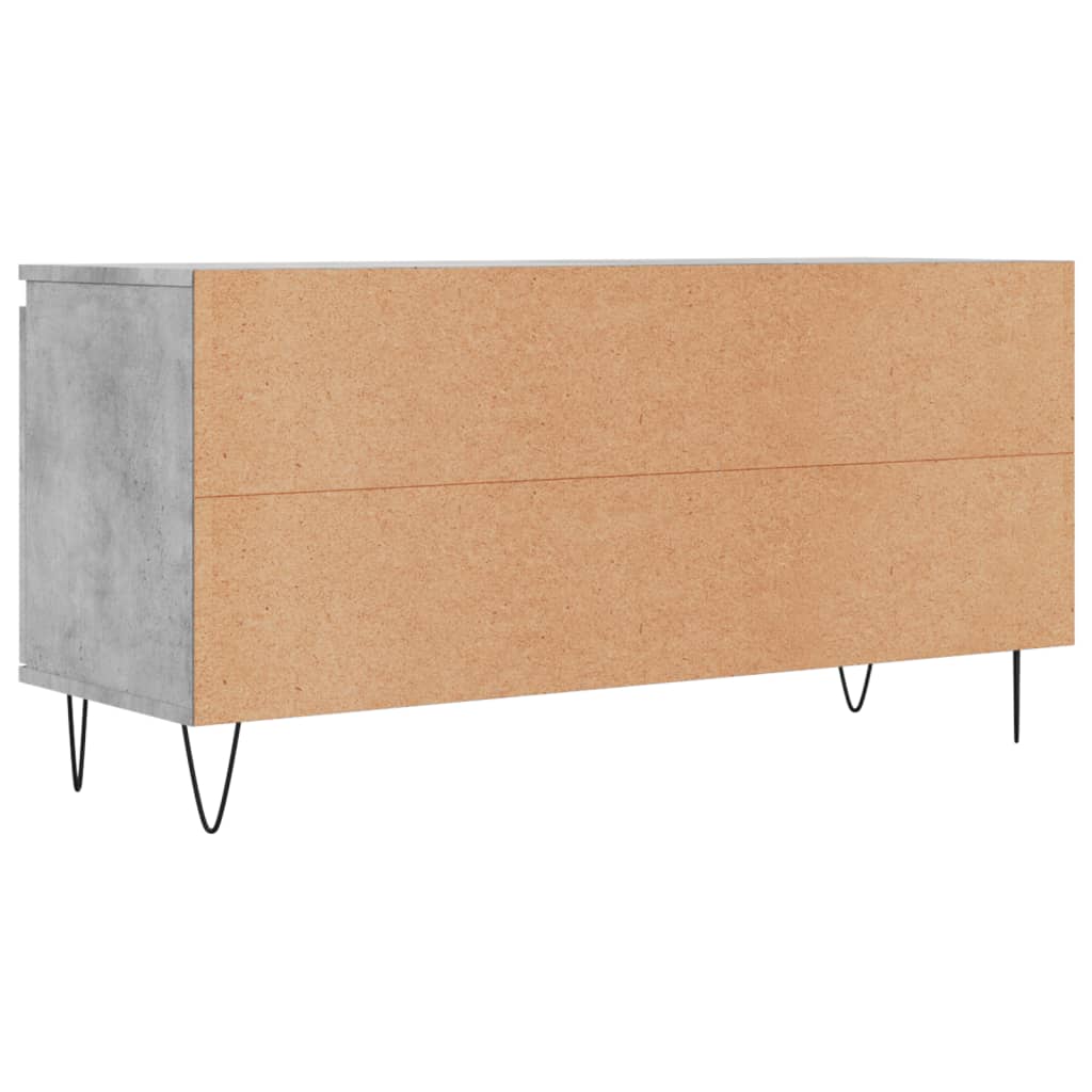 TV Cabinet Concrete Grey 104x35x50 cm Engineered Wood