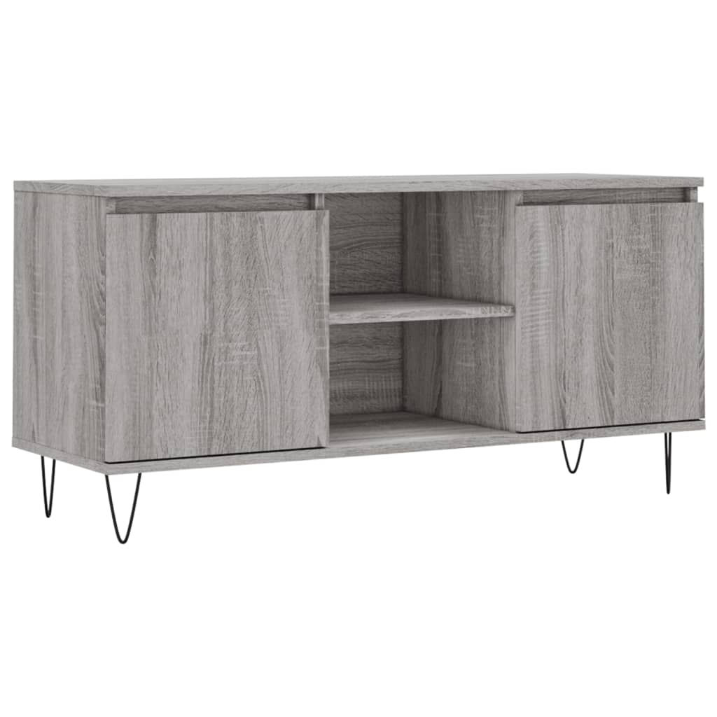 TV Cabinet Grey Sonoma 104x35x50 cm Engineered Wood