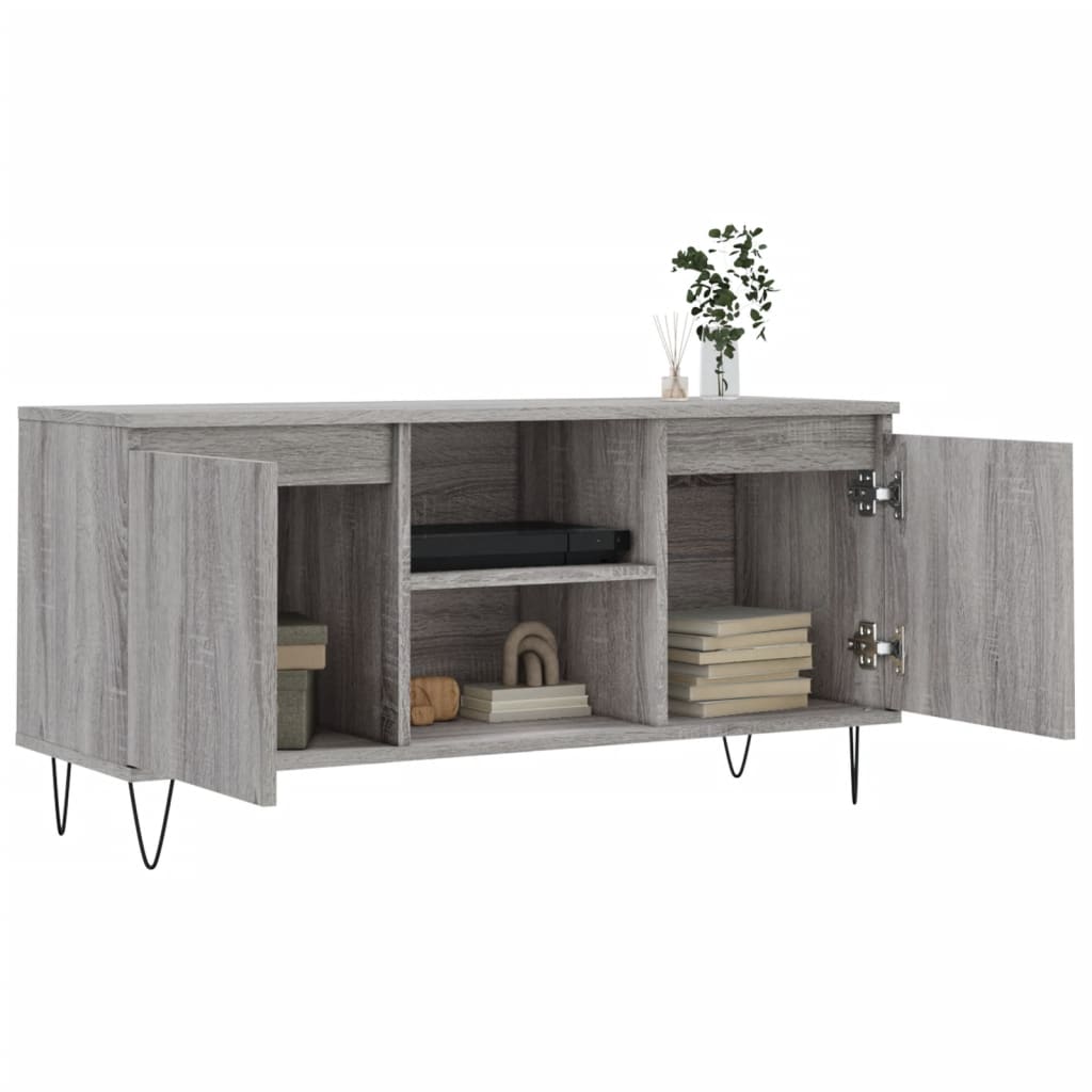 TV Cabinet Grey Sonoma 104x35x50 cm Engineered Wood