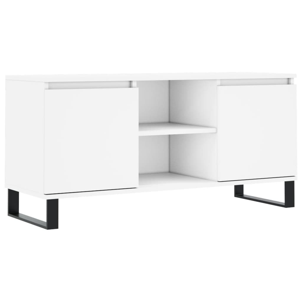 TV Cabinet White 104x35x50 cm Engineered Wood