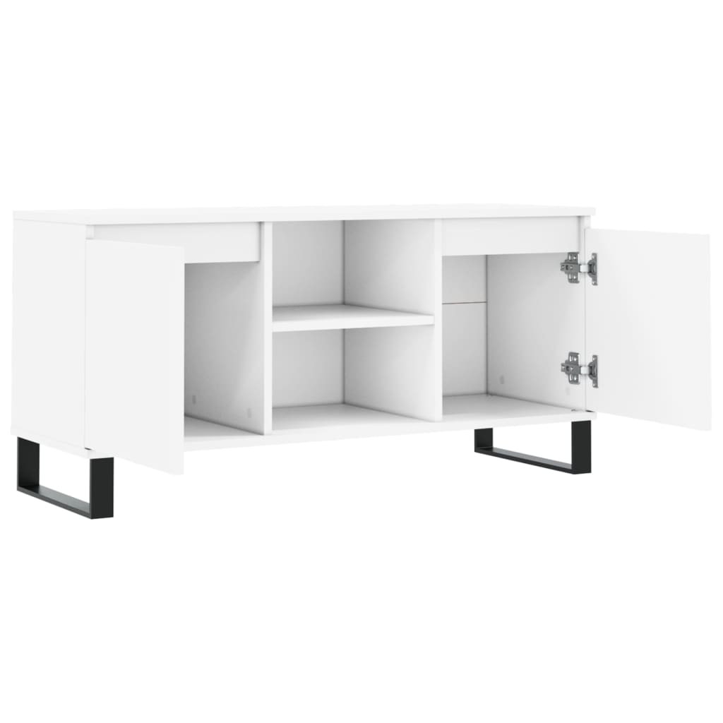 TV Cabinet White 104x35x50 cm Engineered Wood