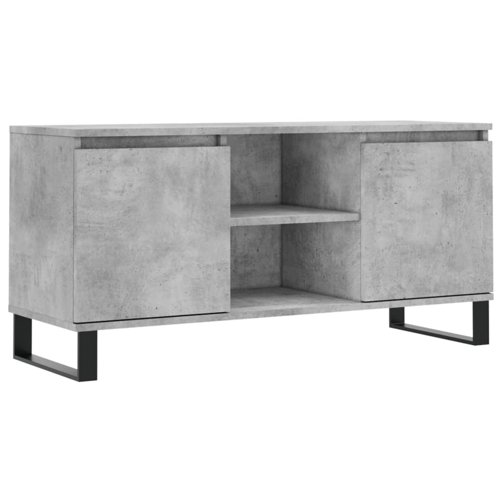 TV Cabinet Concrete Grey 104x35x50 cm Engineered Wood