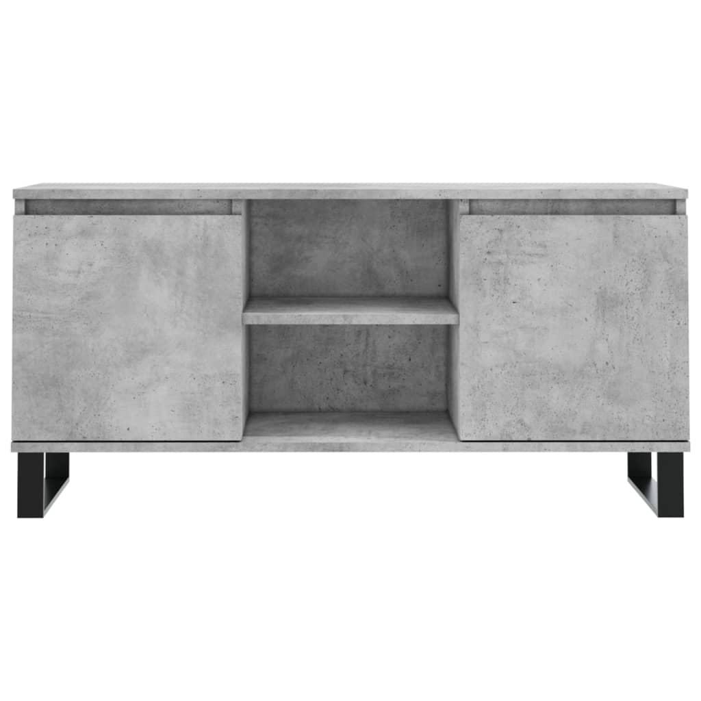 TV Cabinet Concrete Grey 104x35x50 cm Engineered Wood