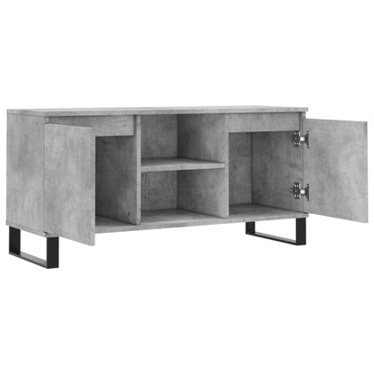 TV Cabinet Concrete Grey 104x35x50 cm Engineered Wood