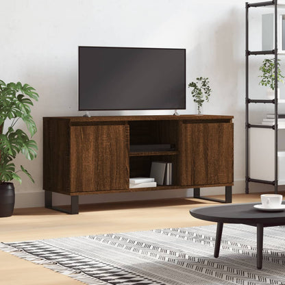 TV Cabinet Brown Oak 104x35x50 cm Engineered Wood