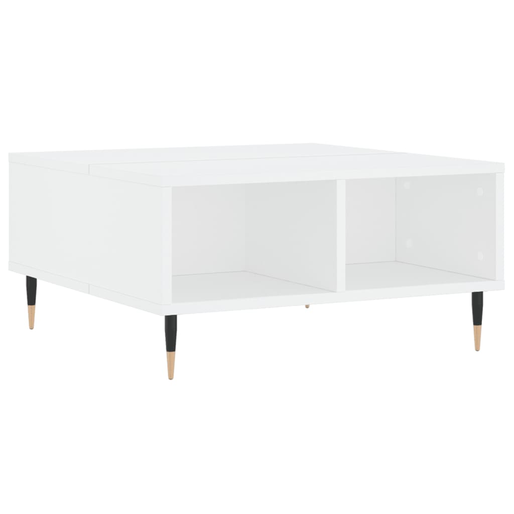 Coffee Table White 60x60x30 cm Engineered Wood