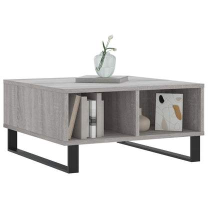 Coffee Table Grey Sonoma 60x60x30 cm Engineered Wood