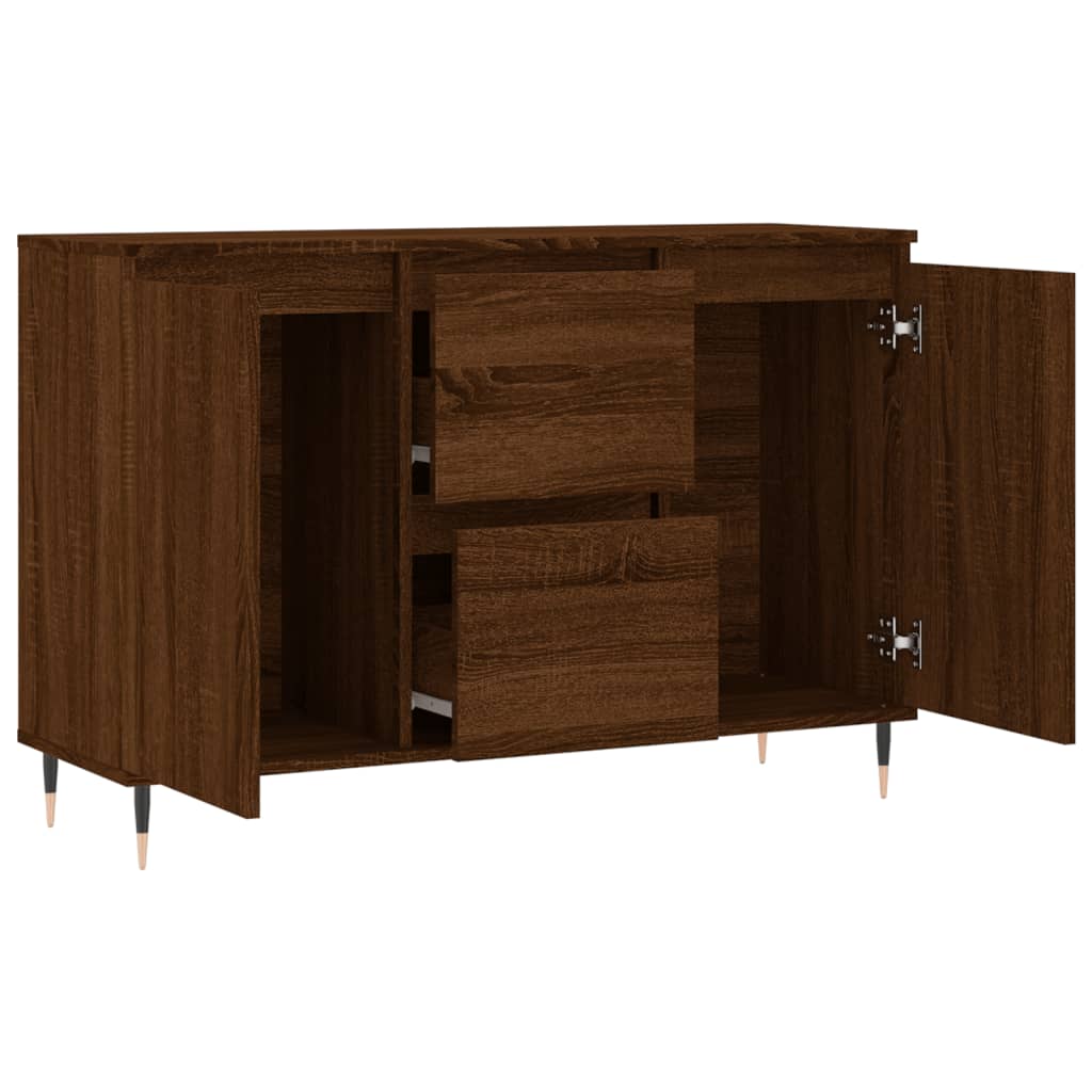 Sideboard Brown Oak 104x35x70 cm Engineered Wood