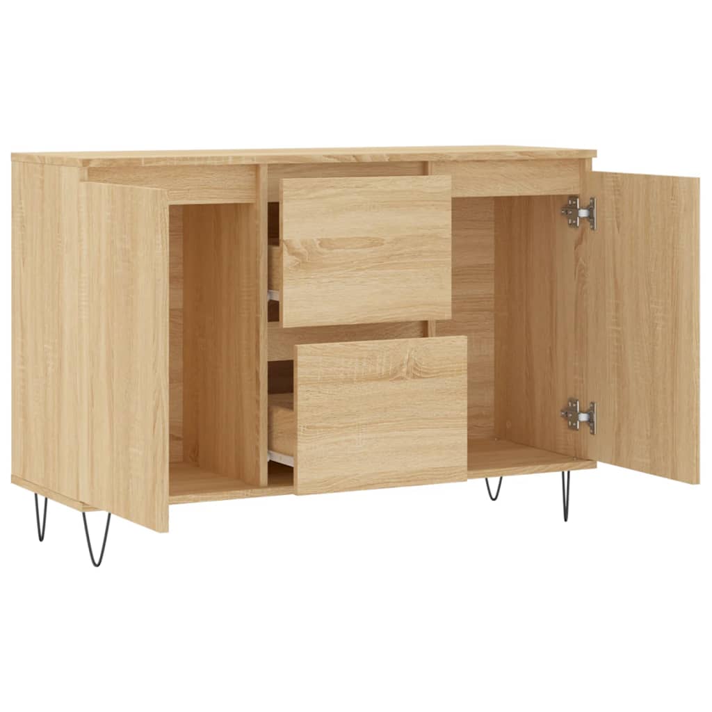 Sideboard Sonoma Oak 104x35x70 cm Engineered Wood