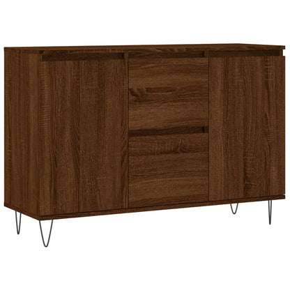 Sideboard Brown Oak 104x35x70 cm Engineered Wood