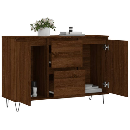 Sideboard Brown Oak 104x35x70 cm Engineered Wood