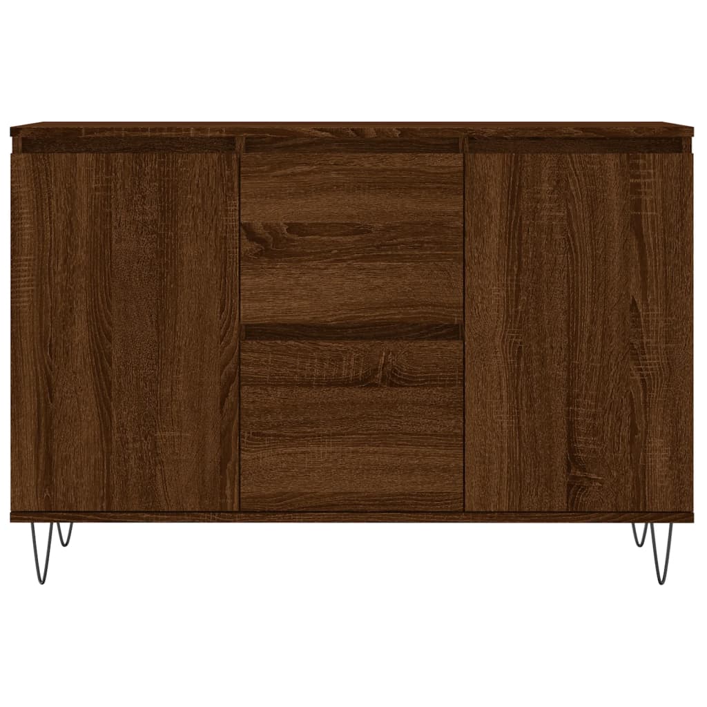 Sideboard Brown Oak 104x35x70 cm Engineered Wood