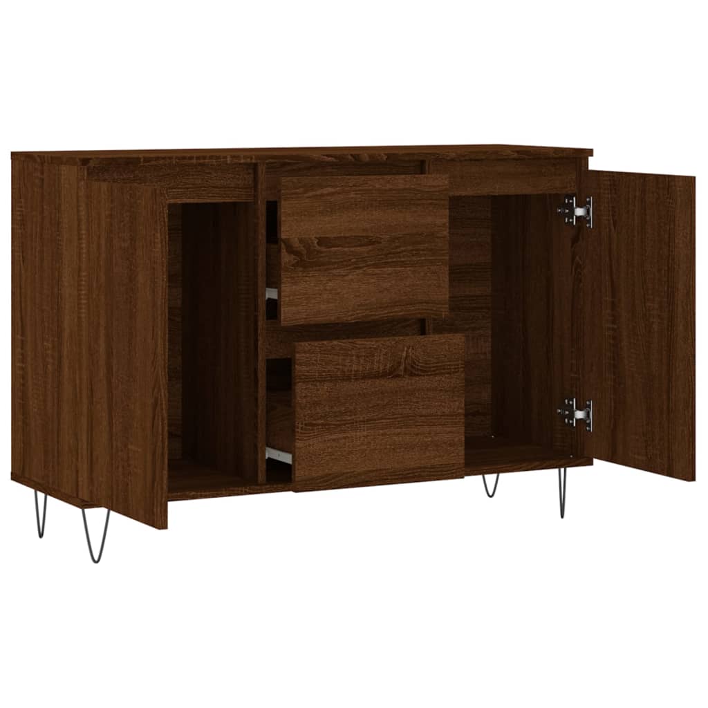 Sideboard Brown Oak 104x35x70 cm Engineered Wood