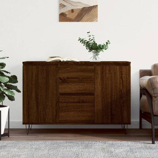 Sideboard Brown Oak 104x35x70 cm Engineered Wood