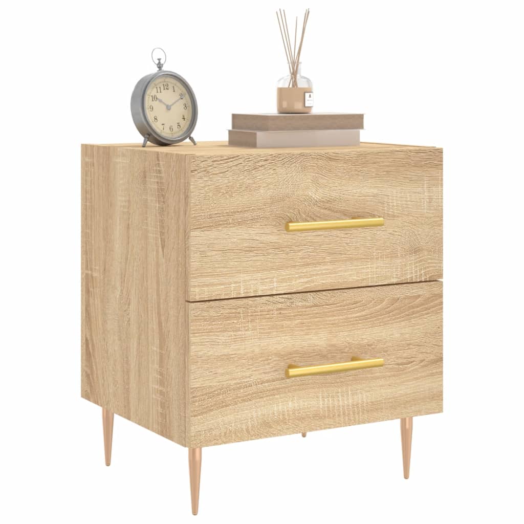 Bedside Cabinet Sonoma Oak 40x35x47.5 cm Engineered Wood