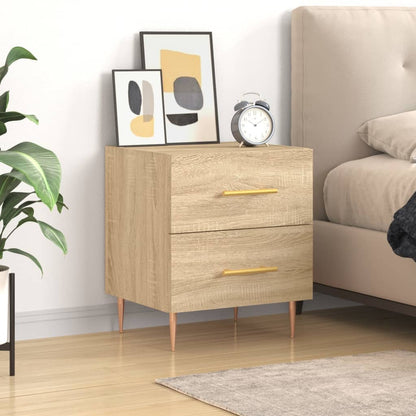 Bedside Cabinet Sonoma Oak 40x35x47.5 cm Engineered Wood