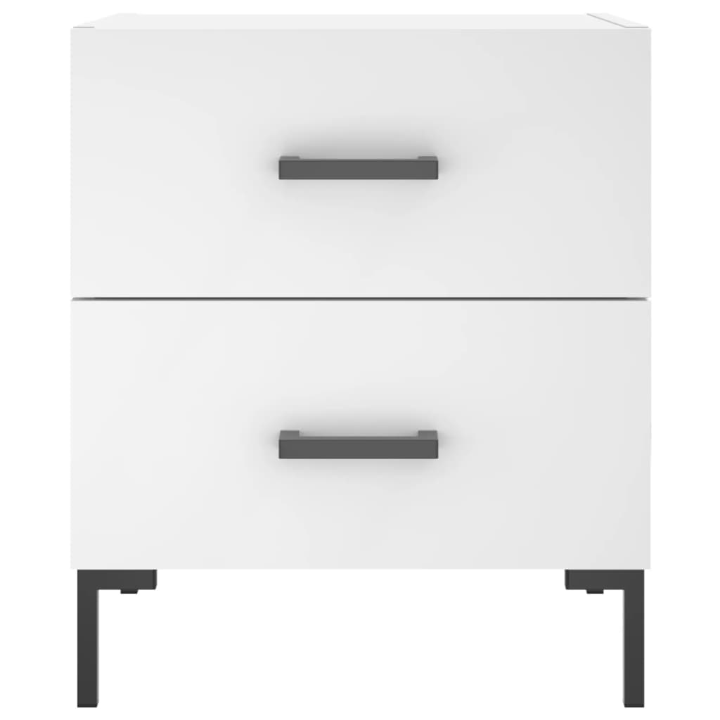 Bedside Cabinets 2 pcs White 40x35x47.5 cm Engineered Wood