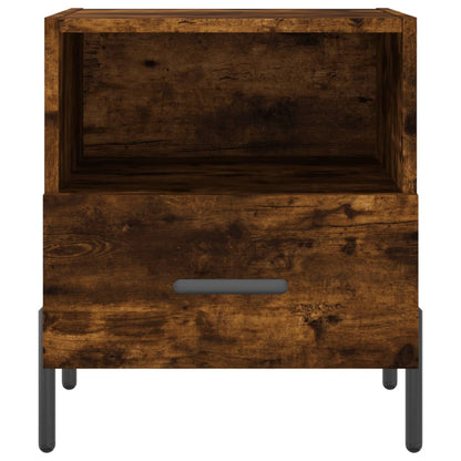 Bedside Cabinets 2 pcs Smoked Oak 40x35x47.5 cm Engineered Wood