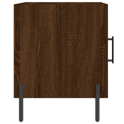 Bedside Cabinets 2 pcs Brown Oak 40x40x50 cm Engineered Wood