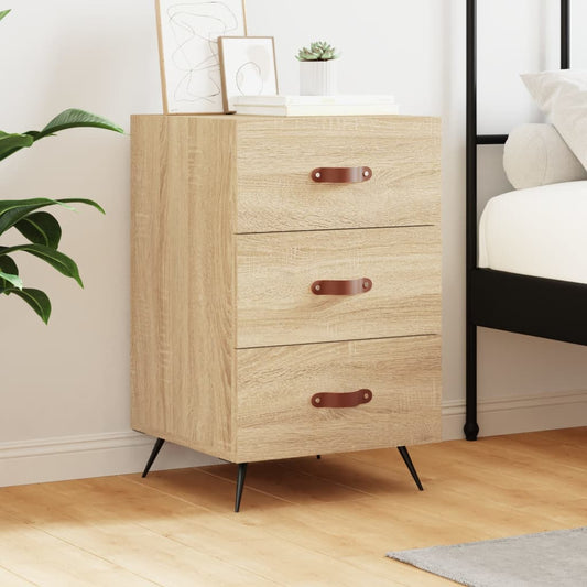 Bedside Cabinet Sonoma Oak 40x40x66 cm Engineered Wood