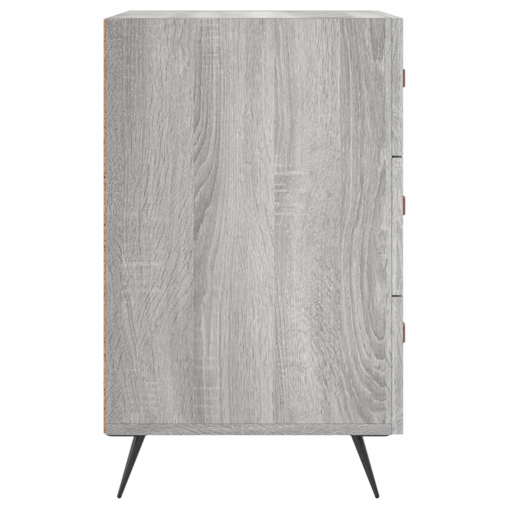 Bedside Cabinet Grey Sonoma 40x40x66 cm Engineered Wood