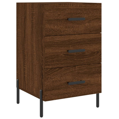 Bedside Cabinet Brown Oak 40x40x66 cm Engineered Wood