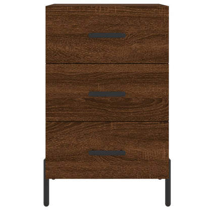 Bedside Cabinet Brown Oak 40x40x66 cm Engineered Wood