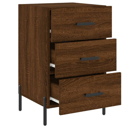 Bedside Cabinet Brown Oak 40x40x66 cm Engineered Wood