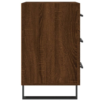 Bedside Cabinet Brown Oak 40x40x66 cm Engineered Wood