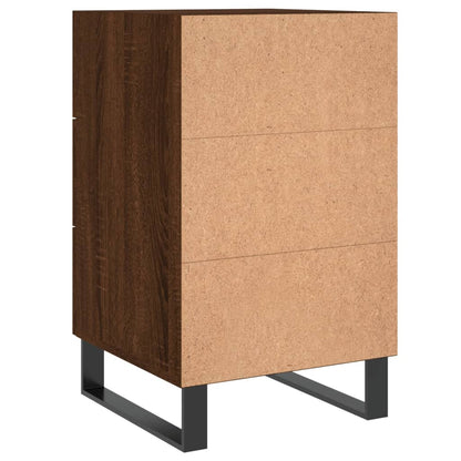 Bedside Cabinet Brown Oak 40x40x66 cm Engineered Wood