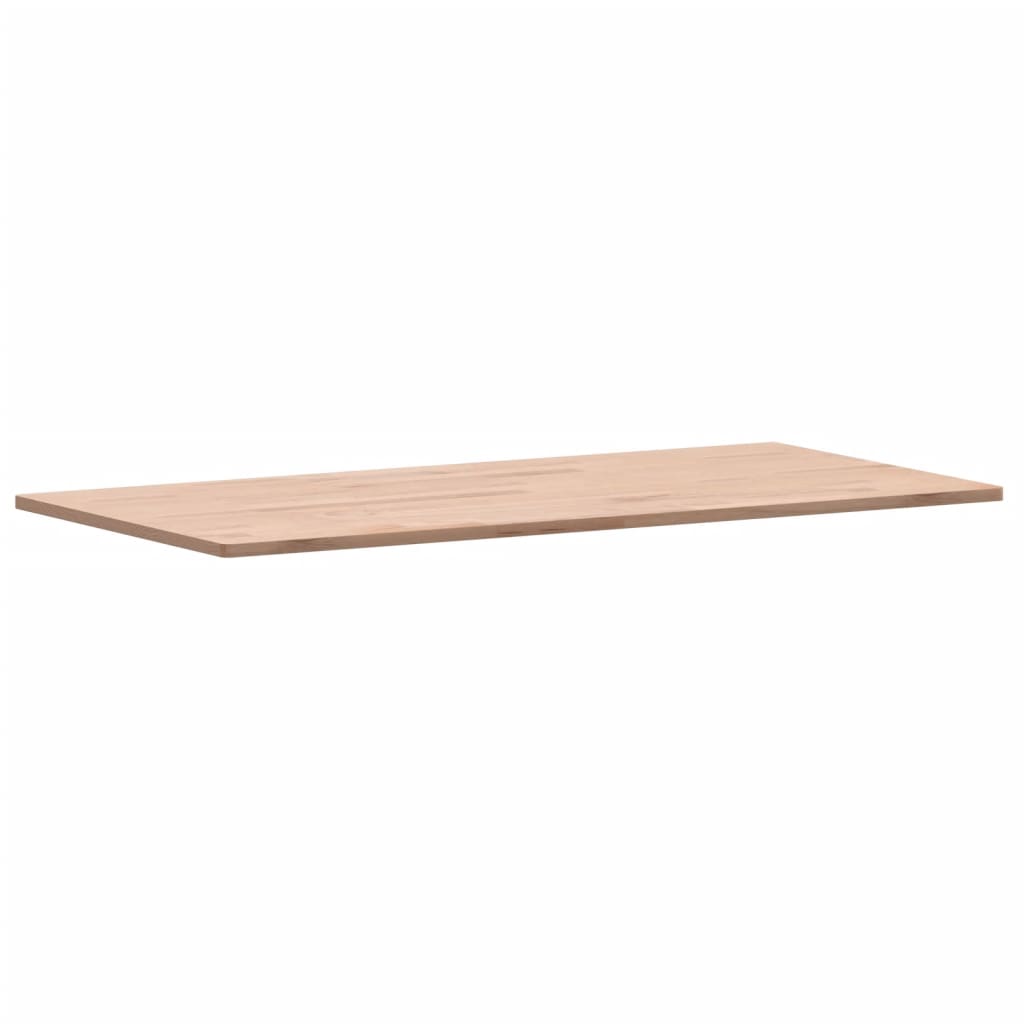 Table Top 80x40x1.5 cm Rectangular Solid Wood Beech