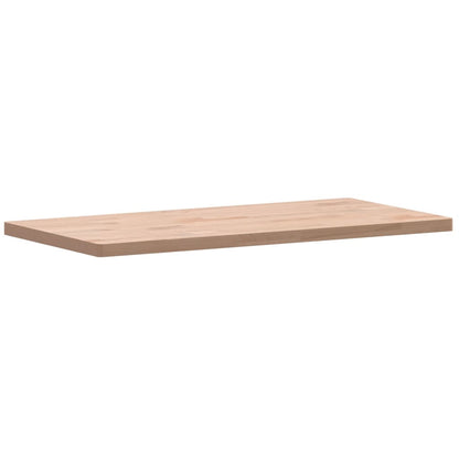 Table Top 80x40x2.5 cm Rectangular Solid Wood Beech