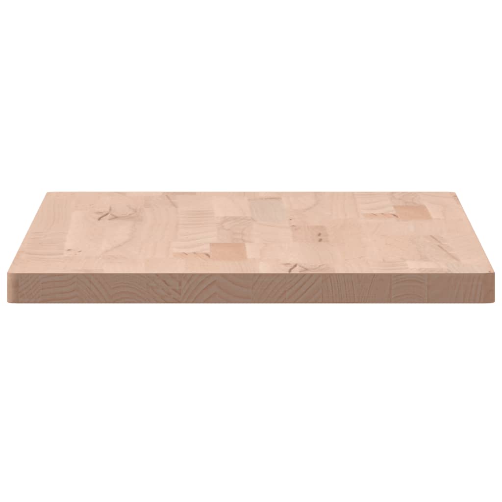 Table Top 80x40x2.5 cm Rectangular Solid Wood Beech