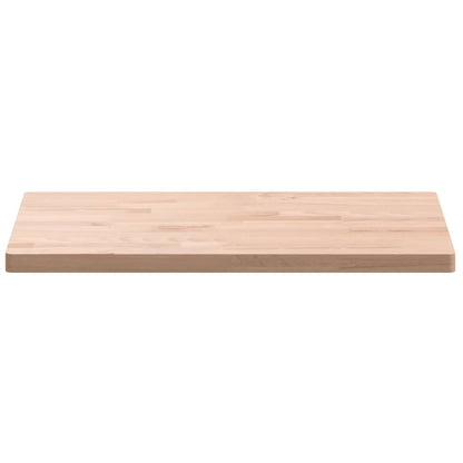 Table Top 60x40x2.5 cm Rectangular Solid Wood Beech