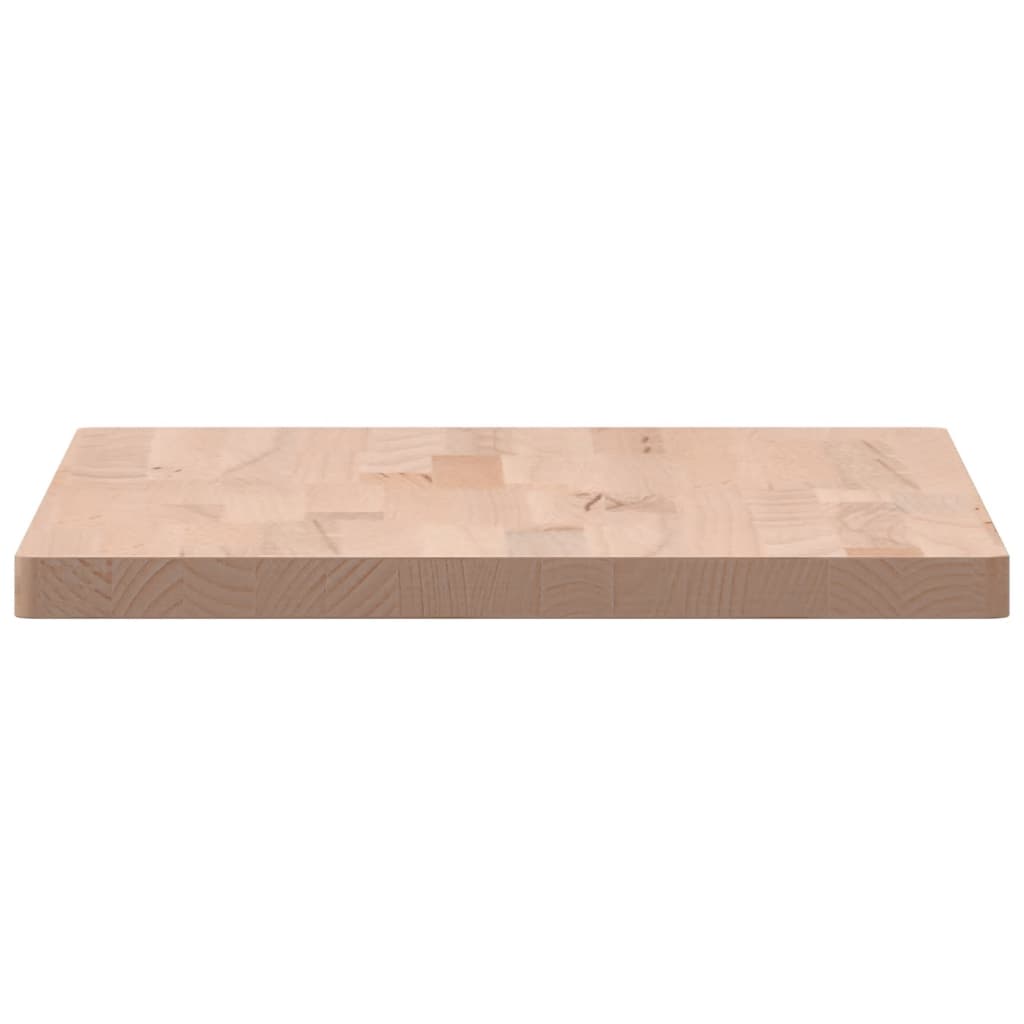 Table Top 60x40x2.5 cm Rectangular Solid Wood Beech