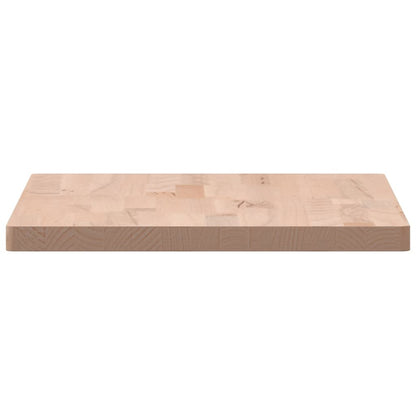 Table Top 60x40x2.5 cm Rectangular Solid Wood Beech