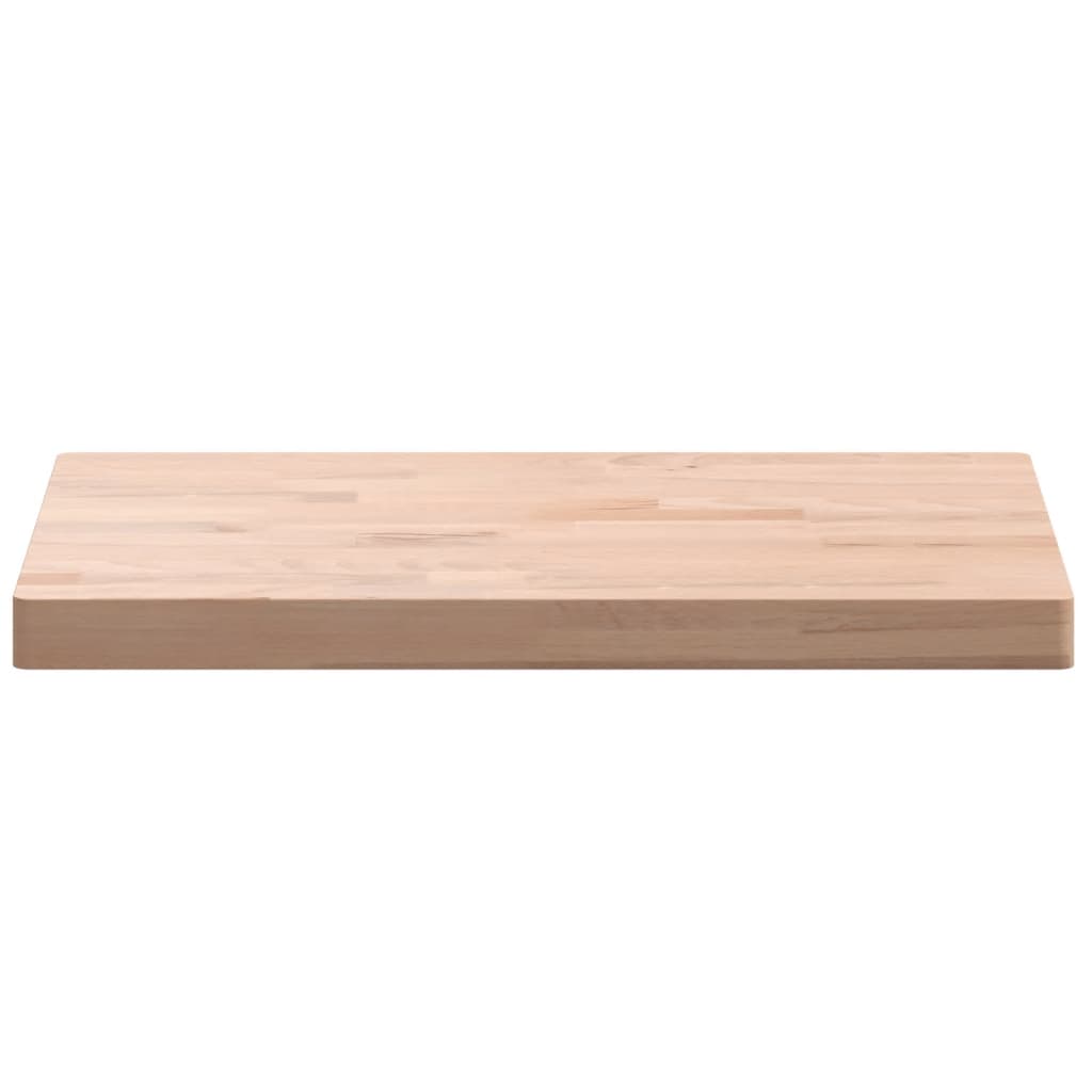 Table Top 60x40x4 cm Rectangular Solid Wood Beech