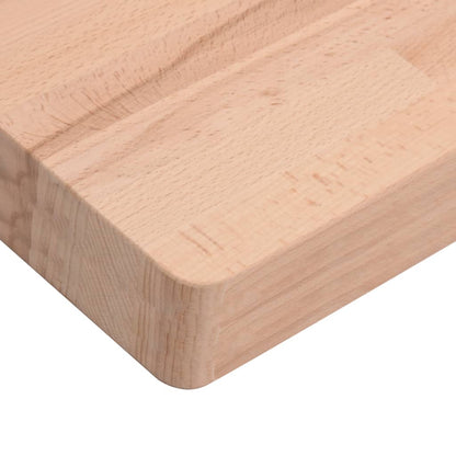 Table Top 60x40x4 cm Rectangular Solid Wood Beech