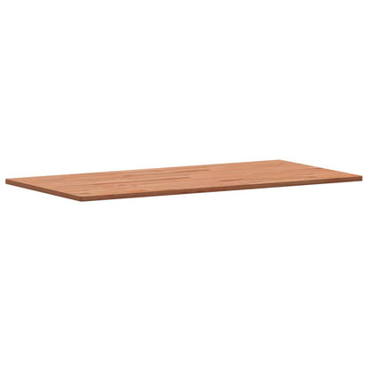 Table Top 80x40x1.5 cm Rectangular Solid Wood Beech