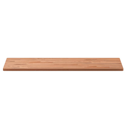 Table Top 80x40x1.5 cm Rectangular Solid Wood Beech