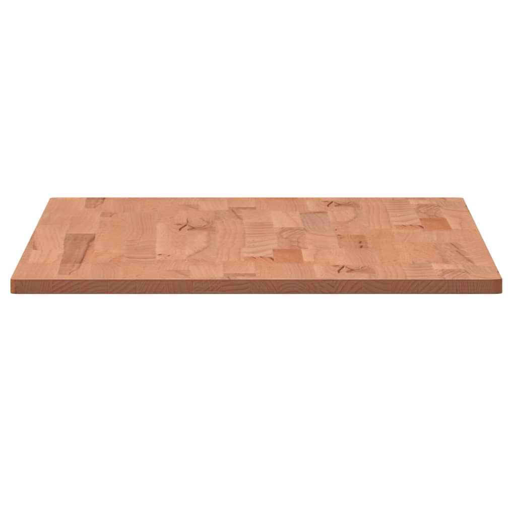 Table Top 80x40x1.5 cm Rectangular Solid Wood Beech