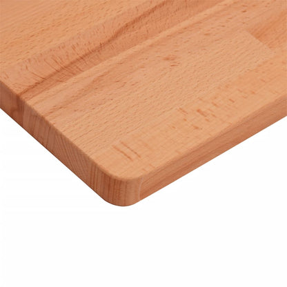 Table Top 80x40x1.5 cm Rectangular Solid Wood Beech