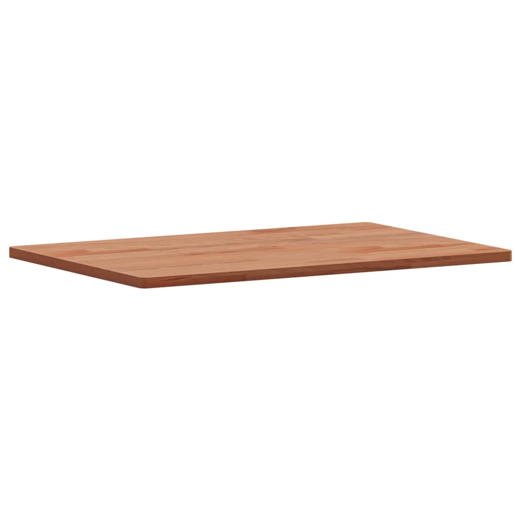 Table Top 60x40x1.5 cm Rectangular Solid Wood Beech