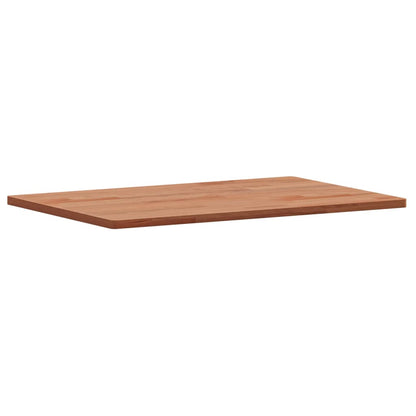 Table Top 60x40x1.5 cm Rectangular Solid Wood Beech