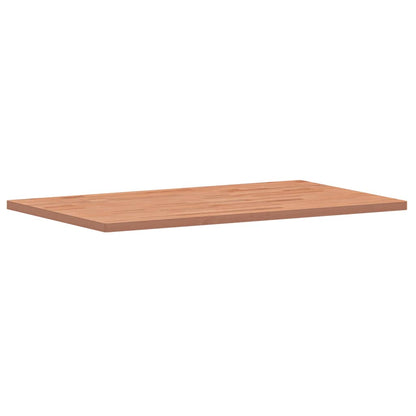 Table Top 100x60x2.5 cm Rectangular Solid Wood Beech