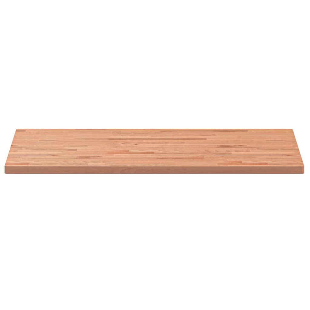 Table Top 100x60x2.5 cm Rectangular Solid Wood Beech