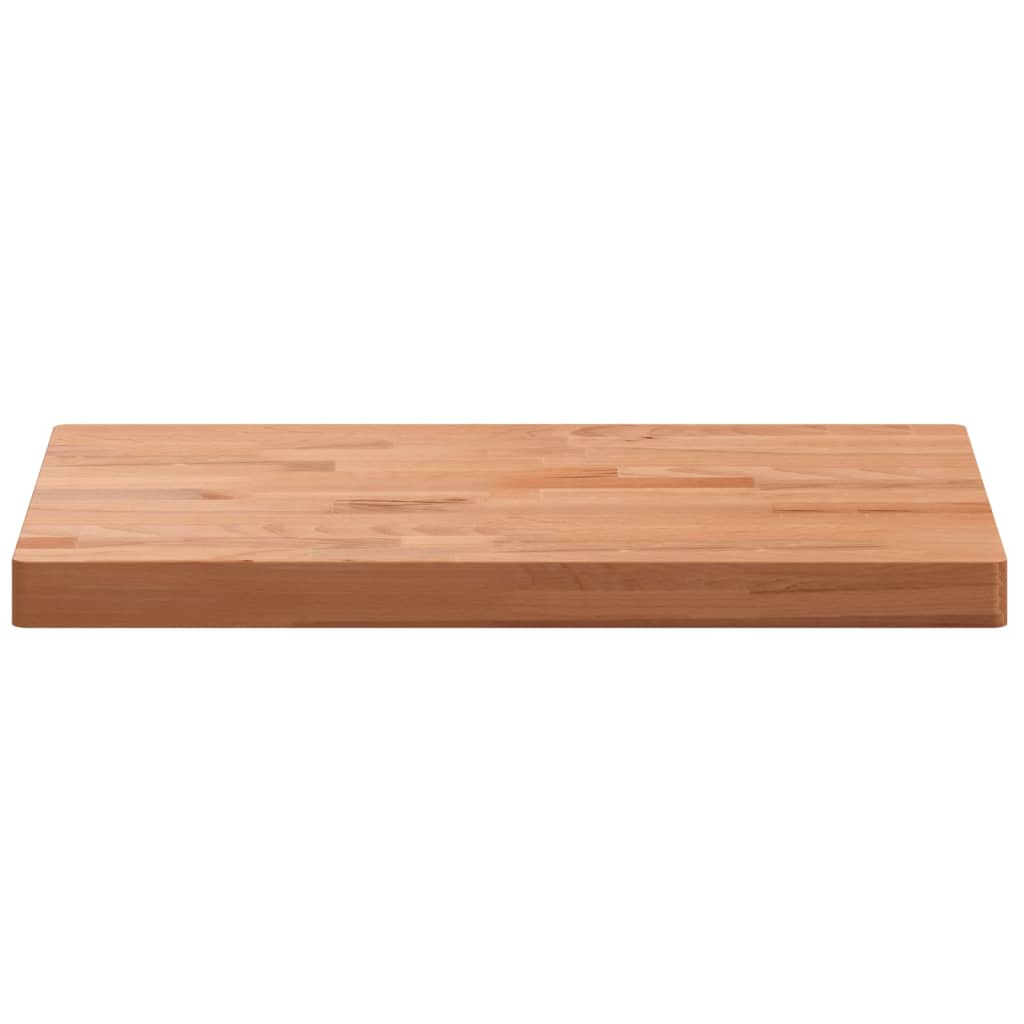 Table Top 60x40x4 cm Rectangular Solid Wood Beech